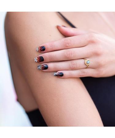 Shop Avoa Beauty Eye of the Tiger Nail Film - 16 Self-Adhesive Long-Lasting Animal Print Nail Wraps in Black Brown Red White - Buy Online on GoSupps.com