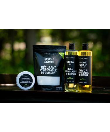 Caron & Doucet Ultimate Griddle Set | Plant-Based Seasoning Oil Soap & Salt Scrub | Care & Protect Your Cookware Internationally - Buy Online on GoSupps.com