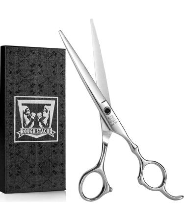Hair Scissors -VERY SHARP- Home Hair Cutting Scissors, Professional Razor Edge Hair Cutting Shears - Stainless Steel Barber Scissors for Hair for Man & Woman - Silver - 6.5inch Stainless Steel Razor Shears