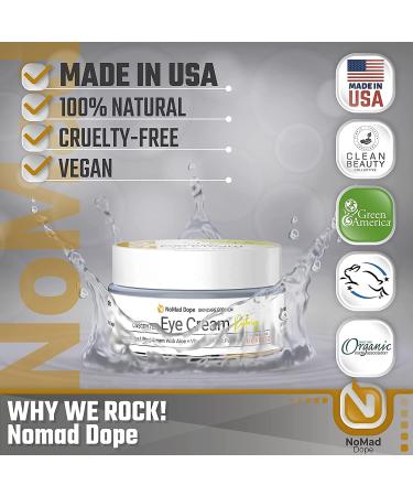 Men's Anti-Aging Eye Cream - Reduce Puffiness & Bags - Natural Skin Tightening Formula - Dark Circle Treatment - USA Made - 0.5 oz - Buy Online on GoSupps.com