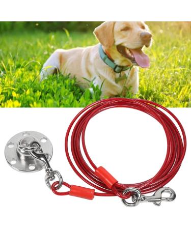 Qcwwy Stainless Steel Dog Anchor - 360 Rotatable Rust-Free 3m Cable for Large Dogs - Ideal for Courtyards Lawns & Camping - Buy Online on GoSupps.com