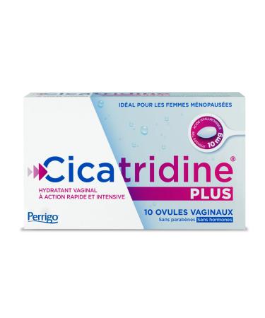Cicatridine PLUS Ovules vaginaux - Traitement de la secheresse vaginale- pour les femmes m nopaus es - Acide Hyaluronique Sel Sodique 10mg - Dispositif m dical - 10 ovules