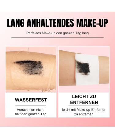 ARCHIDATE Mascara waterproof in black 3D long dense and curved mascara sweatproof and smudgeproof quickly defines and conditions the eyelashes for sensitive eyes - Buy Online on GoSupps.com