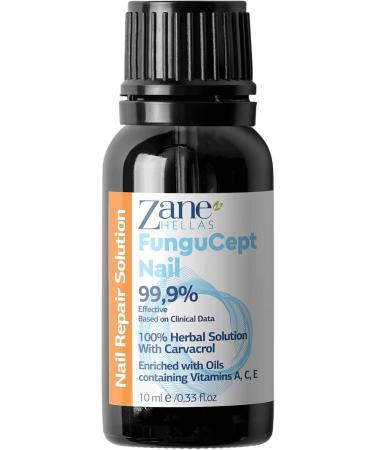 Zane Hellas FunguCept Nail Fungal nail solution Fungal nail solution for discolored thickened crumbled and fungal nails Visible results in 4 weeks 033oz 10ml - Buy Online on GoSupps.com