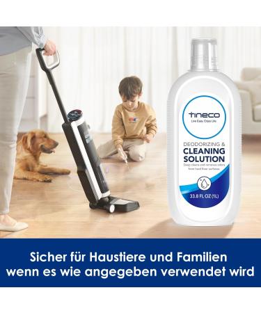 Tino Multi-Surface Floor Cleaner 1L - Compatible with IFLoor 2/3 & Floor One S3/S5/S6/S7 - Safe for All Hard Floors Kids & Pets - Buy Online on GoSupps.com