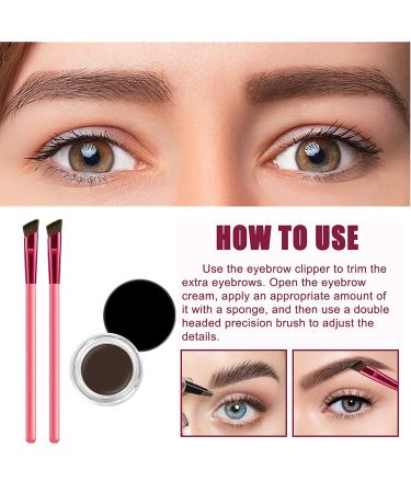 Professional Multi-Function Eyebrow Brush - Dark Brown 3P - Buy Online on GoSupps.com
