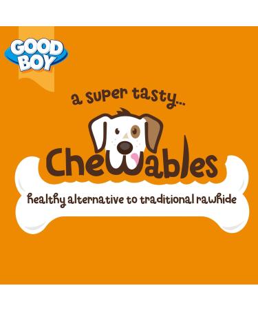 Good Boy Chewables Chicken Medium Bones- Natural Dog Treats - Low Fat & Rawhide Free - Bulk Box - 8 x 158g Chicken 1 count (Pack of 8) - Buy Online on GoSupps.com