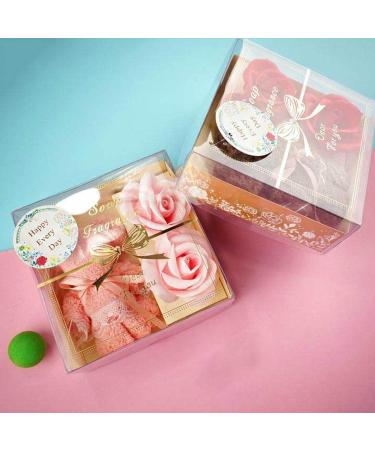 Festival Gift Towel Bear Box Soap Flower Rose - Long-Lasting Artificial Pink Decoration for Thanksgiving Anniversary & Valentine's Day - Buy Online on GoSupps.com