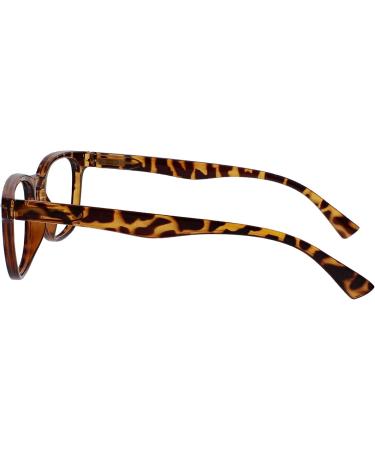 Buy Gregory Peck Style Reading Glasses - Black & Brown Tortoise +2.00 Diopters - 2-Pack for Men & Women - Buy Online on GoSupps.com