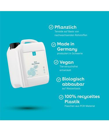 Eco:fY Wool Detergent for Wool Silk & Fur - Liquid with Lanolin | 2.5L (1 Pack) - Gentle Care for Merino & Wool Felt - Buy Online on GoSupps.com