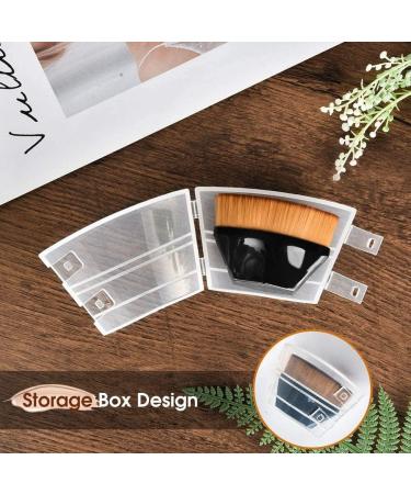 Makeup Brushes Foundation Brushes Foundation Makeup Brush Flat Top Liquid Powder Foundation Brush for Blending Liquid Cream or Flawless Powder (Black) - Buy Online on GoSupps.com