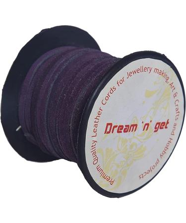 Genuine Berry Color Leather String Cord 20m - Ideal for Jewelry Making Crafts - Buy Online on GoSupps.com