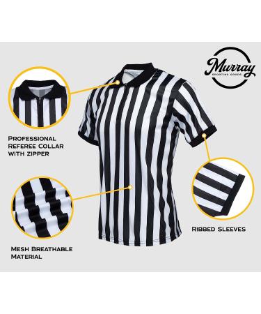 Murray Sporting Goods Mens Referee Shirt Collared | Official Mens Ref Shirt Jersey Short Sleeve - Football Halloween Costume Large - Buy Online on GoSupps.com