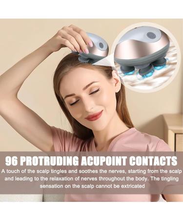 Wireless IPX7 Waterproof Electric Head Massager | 4 Heads & 3 Modes for Ultimate Relaxation | Scalp Massage Device for Full Body Ease - Buy Online on GoSupps.com