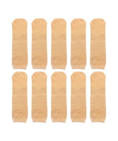 Sharplace 10 pieces of prosthesis socks Stump socks below the knee soft weld absorption compression of protective amputation socks skin color length 40 cm length 40 cm skin color