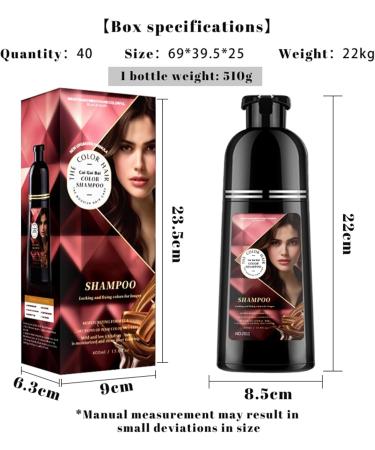  Utapossin Brown Hair Dye Shampoo 400ml Chestnut Brown Instant Hair Dye 3-in-1 Shampoo Hair Dye in Minutes Long-Lasting Shampoo for Men and Women - Buy Online on GoSupps.com