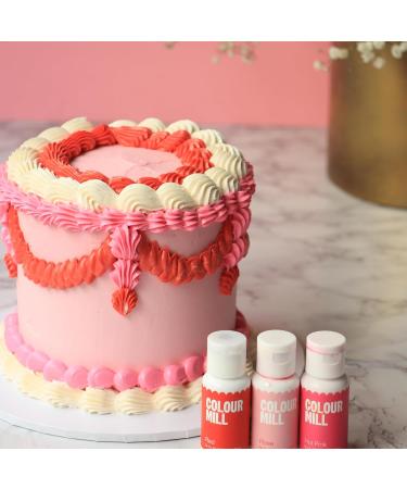 Color Mill Hot Pink Oil Blend Food Coloring - 20ml for Baking Chocolate Fondant & Macarons - Ideal for Cupcakes & Cakes | International Shipping - Buy Online on GoSupps.com