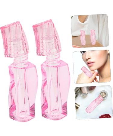 GALPADA Tube Carr De Gloss L vres Vide 2 Pi ces 3 Ml Forme Torsad e Semi-transparent Plastique Rose Pour Maquillage Voyage Et Maquilleuses Pinceau Int gr  - Buy Online on GoSupps.com