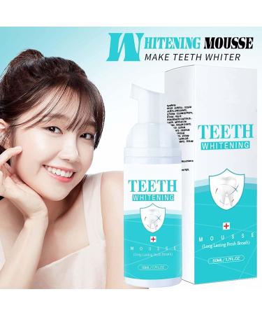 Yuyuando Teethaid Mouthwash & Whitening Toothpaste Foam - 50ml Natural Peppermint (3 Pack) | Teeth Whitening & Oral Care - Buy Online on GoSupps.com
