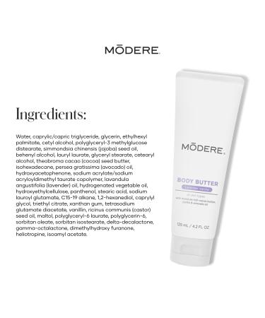 Modere - Body Butter Lavender Vanilla - Ultra-Rich Moisturizer with Cocoa Butter Jojoba & Avocado Oils for Hydration & Soft Skin - 125 mL - Buy Online on GoSupps.com