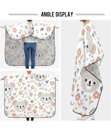 Shop Waterproof Barber Cape - Cute Koala Bear & Cheetah Design for Men & Women - Durable Hair Cutting Bib - Buy Online on GoSupps.com