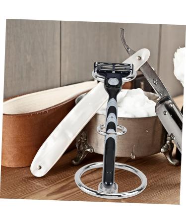 Minkissy Metal Razor Stand - Shaving Brush Holder & Organizer for Safety Razor | Premium Beard Care Accessories - Buy Online on GoSupps.com