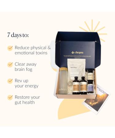 Buy Chopra Renew & Restore Detox Kit | 7-Day Cleanse with Ayurvedic Ingredients | 8 Piece Kit - International Shipping Available - Buy Online on GoSupps.com