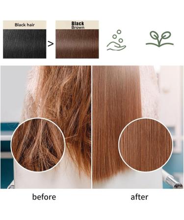 Teinture Capillaire Douce Base De Plantes Usage Rapide Teinture Capillaire Naturelle Base De Plantes Extrait Pur De Plantes Pour Diff rentes Couleurs De Cheveux (Brun caf ) - Buy Online on GoSupps.com