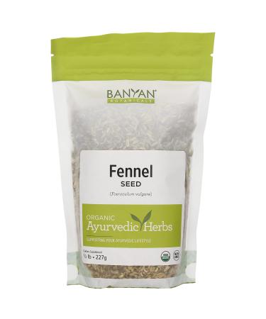 Banyan Botanicals Whole Fennel Seed - USDA Organic, 1/2 lb - Foeniculum vulgare - Spice & Herbal Supplement for Digestive Comfort* 8 Ounce (Pack of 1)