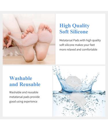 Angel Wings Metatarsal Pads - 8 Piece Set for Ball of Foot Pain Relief - Soft Gel Cushions for Women and Men - Buy Online on GoSupps.com