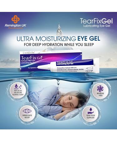 TearFix Carbopol 980 0.2% Lubricating Eye Gel - Soothes Irritated, Tired, and Dry Eyes - Buy Online on GoSupps.com