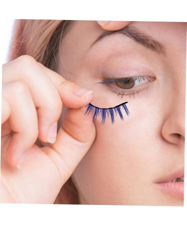 HONMEET 5Pairs Colorful Fake Program Eyelashes False Eyelashes For Women For Party Professional Makeup Natural Appearance Easy To Use 43x1cm as shown 1 - Buy Online on GoSupps.com