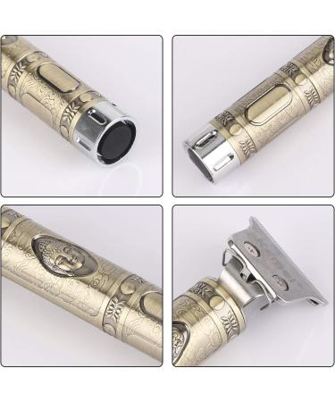 Professional Cordless Hair Clippers for Men - Close Cutting T-Blade Trimmer with 120 Minutes Runtime - Durable and Rechargeable - 2 Bronze Clippers Included - Buy Online on GoSupps.com