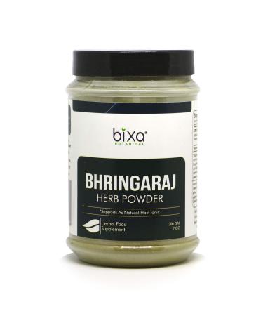Bhringraj Powder (Eclipta Alba)   Ideal Hair Tonic 200g (7 Oz) | Pure & Natural Supplement  externally for strengthening Hair follicles & Hair Growth | 7 Ounce (Pack of 1)
