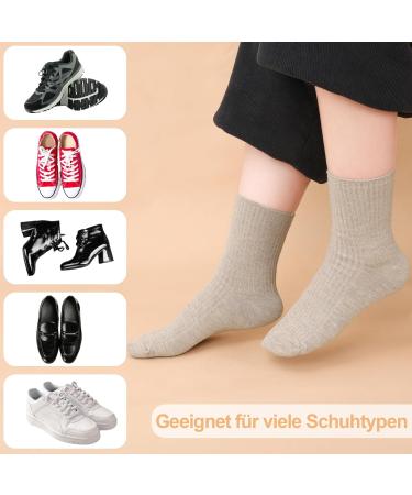 Yamitora Women's Crew Socks - Cute & Comfortable Cotton Knit for Spring Summer & Autumn - 4 Pairs of Aesthetic Sports Socks - Buy Online on GoSupps.com