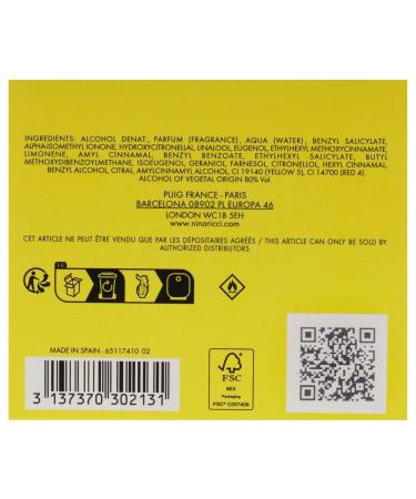 Nina Ricci L'Air Du Temps Eau De Parfum Spray 3.4 Ounce - Buy Online on GoSupps.com