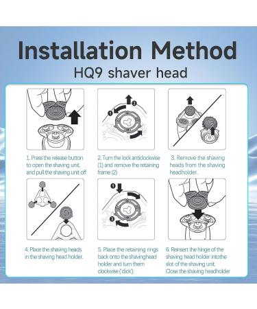 T te de Rasage de Rechange Compatible avec Shaver Series Lames de Rechange de Haute Qualit pour Votre Rasoir T te Durable Montage Facile - Buy Online on GoSupps.com