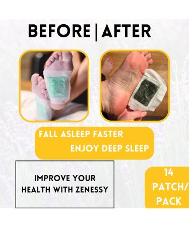Deep Cleansing Foot Pads | Lavender Foot Patches for Better Sleep & Foot Care | Organic Japanese Herbal Ingredients | 14 Pads to Cleanse & Energize - Buy Online on GoSupps.com