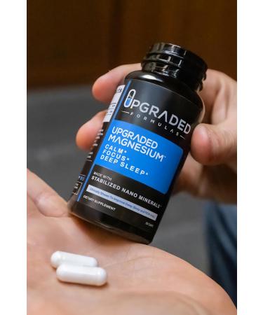 Upgraded Formulas Nano Magnesium Supplement 3rd Party Clinical Trial Improves Deep Sleep up to 250% REM Sleep Up to 160% in only 14 Nights - Enhances Calm 30 Capsules - Buy Online on GoSupps.com