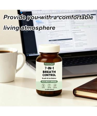 1PCSOvouria Organic Breath and Gut Balance 7-in-1 Advanced Breath Restoration Formula for Teeth & Gums Fresh Breath Chronic Halitosis Vegan Non-GMO 30 Capsules Green - Buy Online on GoSupps.com