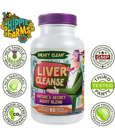Liver Cleanse Support Supplement with Milk Thistle - 60 Count - Nature's Secret Agent Blend - Buy Online on GoSupps.com