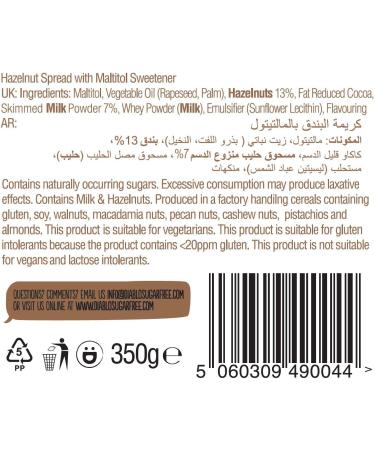 Diablo NO ADDED SUGAR Hazelnut Chocolate Spread 350g Pack of 1 - Buy Online on GoSupps.com
