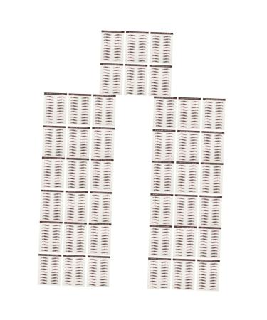 FOMIYES 42 Pcs Eyebrow Stickers Makeup Tools False Eyebrows Cosmetics Artificial Eyebrow Tattoos 4d Shaper