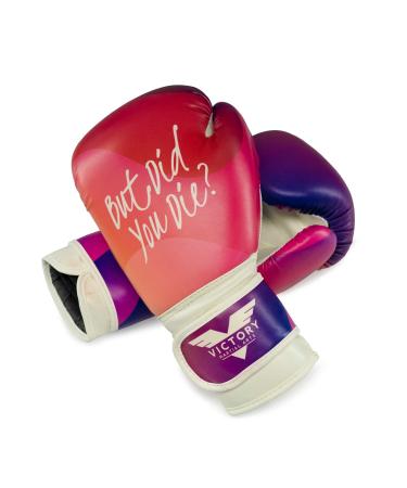 Victory Martial Arts Women's Cardio Kickboxing Boxing Gloves/Punching Bag Gloves 10 oz But Did You Die