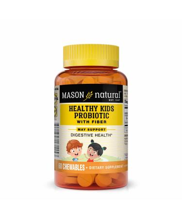Mason Natural Healthy Kids Probiotic With Fiber 60 Chewables