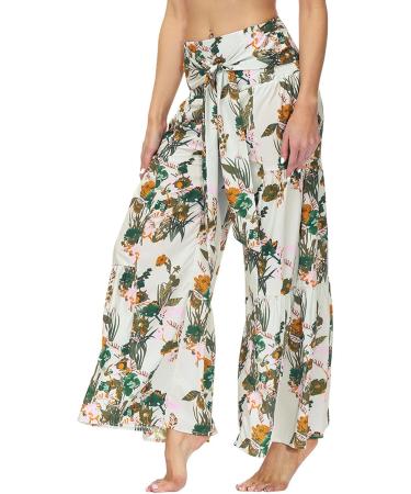 HAIBING Wide Leg Pants Soft and Patterned Wide Legs Elegant and Stylish Pants for Women. (S) - Buy Online on GoSupps.com