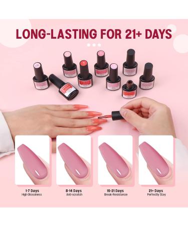 SAVILAND Jelly Gel Nail Polish Set - 30 Translucent Colors | Sheer Matte & Glossy Effects | Perfect for Nail Salons & DIY | Ideal Christmas & Holiday Gift - Buy Online on GoSupps.com