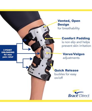 Brace Direct OA Unloader Knee Brace - Best Support for Arthritis Osteoarthritis & Cartilage Repair - Medial/Lateral Right - Buy Online on GoSupps.com