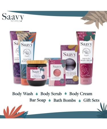 Saavy Naturals Lavender Chamomile Bath Bomb Duo Pack - 2 Lush Bath Bombs for Kids and Women - Buy Online on GoSupps.com
