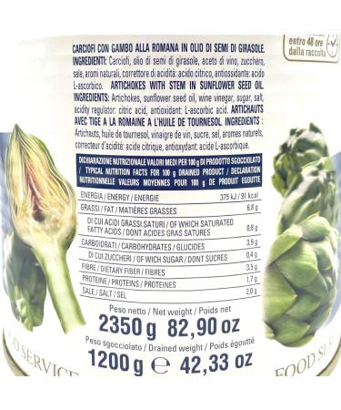 Artichoke Hearts in Oil 2.35kg - Buy Online on GoSupps.com